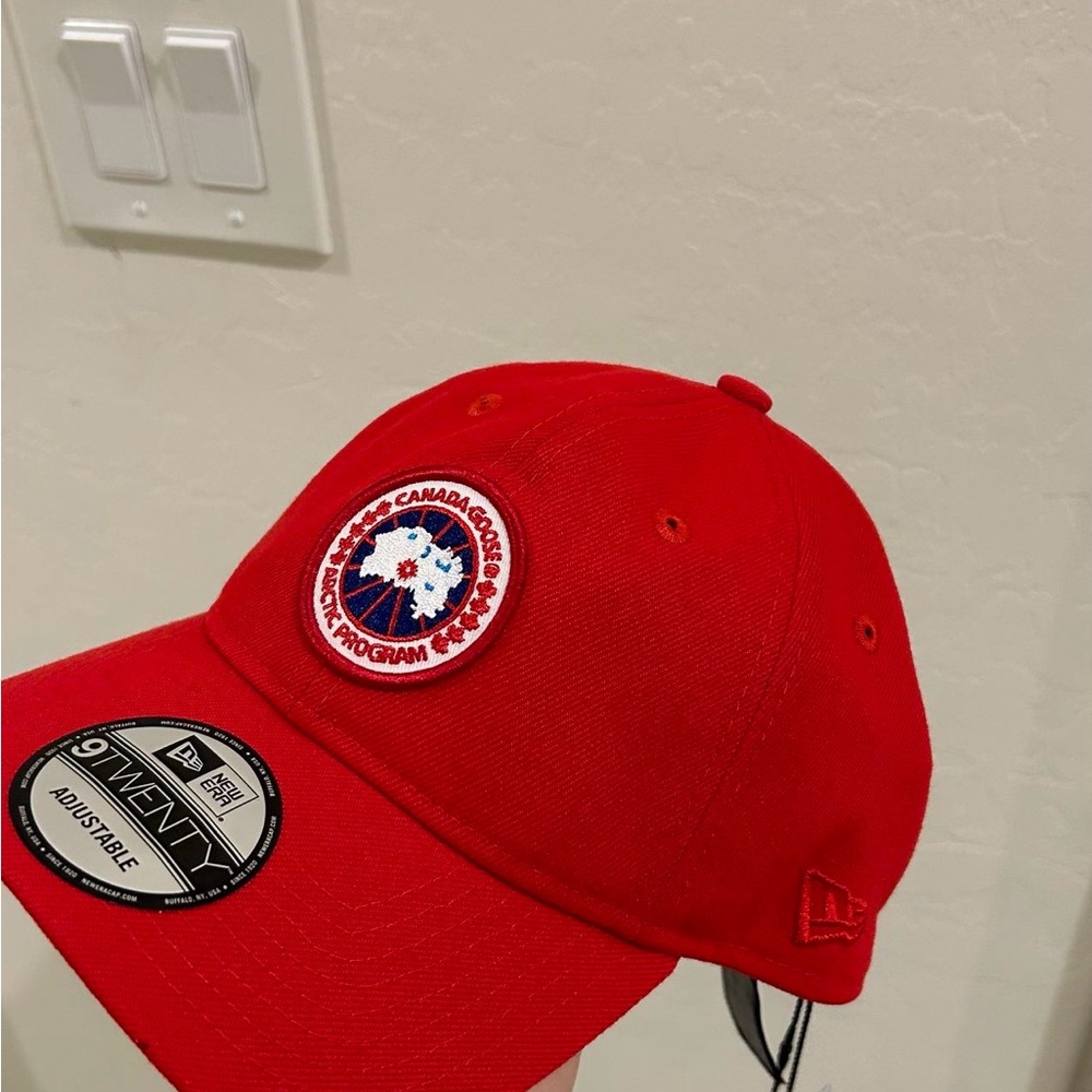 Canada Goose Kids Bright Red Hat